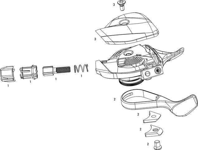 SRAM Piezas de repuesto de manetas de cambios Eagle XX1 - 1/negro