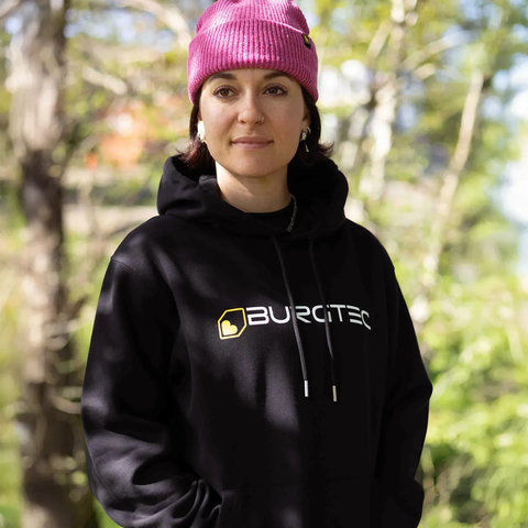 Burgtec Sudadera con Capucha Black Logo - black/M