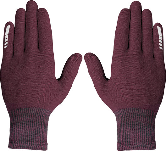 GripGrab Primavera Merino II Ganzfinger-Handschuhe - dark red/M/L