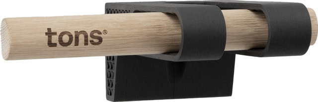 Tons Soporte de pared vertical para bicicletas - natural oak/38 mm