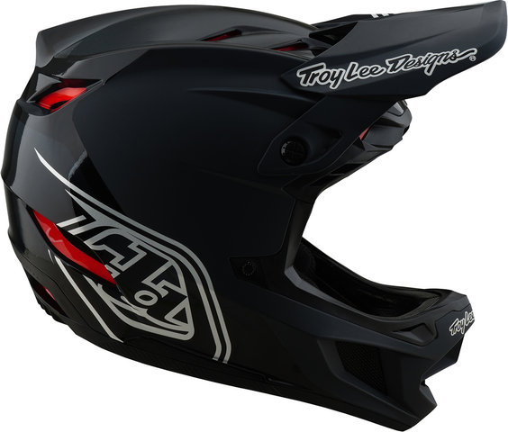 Troy Lee Designs D4 Polyacrylite Fullface Helm - shadow black/57 - 58 cm
