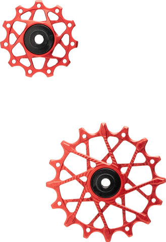 Garbaruk Schaltröllchen-Set 11 + 16 Zähne für Shimano 11-fach - red