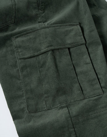 Loose Riders Pantalon Cargo à Côtelures District - olive/M