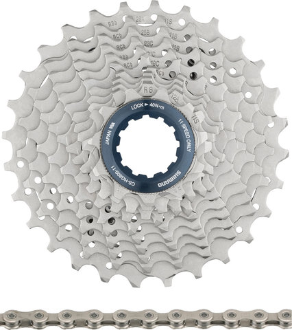 Shimano Ultegra Cassette CS-R8000 + Chain CN-HG701 11-speed Wear & Tear Set - silver/116/11-28