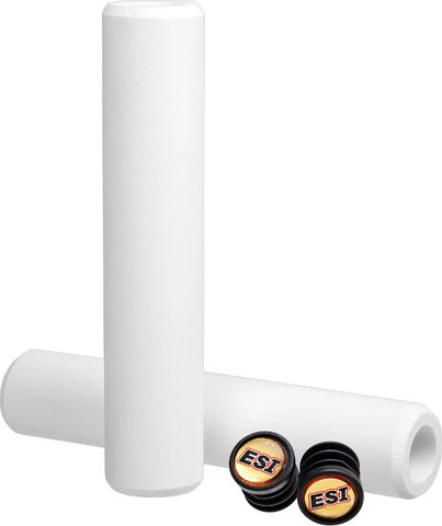 ESI Racers Edge Silicone Handlebar Grips - white | 130 mm