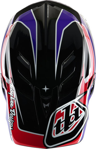 Troy Lee Designs D4 Polyacrylite Fullface Helm - linear black/57 - 58 cm