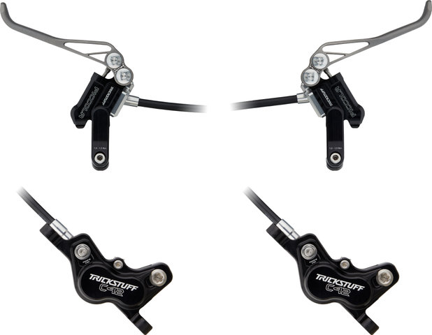 Trickstuff Piccola HD titane av+ar set frein à disque - noir-argenté/gauche/droite (spécifique)/Ensemble