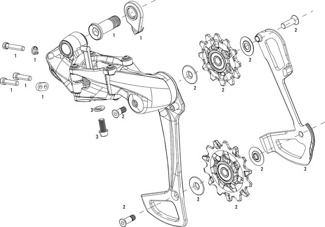 SRAM Piezas de repuesto maneta de cambios XX1 / X01 Eagle 1x12 - 1/universal, X01