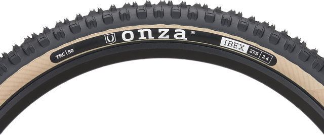 Onza Pneu Souple Ibex TRC SC50 Skinwall 27,5" - noir-brun/27.5 /61 /61-584/2.4 