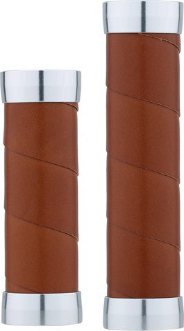 Brooks Empuñaduras de cuero delgadas para interruptor de puño giratorio unila - honey/Longitud izquierda
