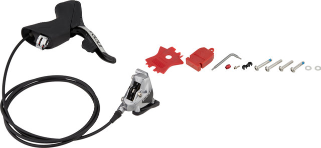 SRAM Freno de disco hidr. Red eTap AXS HRD FM con maneta de cambios/frenos - black/Rueda trasera/Derecho (específico de lado)