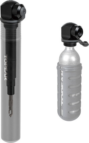 Topeak Mini-pompe 3-en-1 Two Timer XT avec CO₂ et kit tubeless - noir