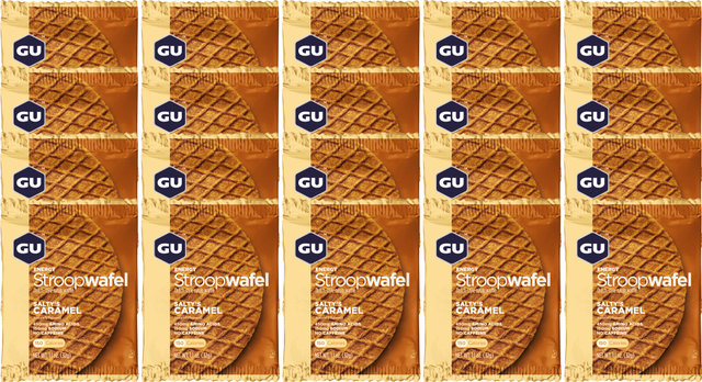 GU Energy Labs Stroopwafel energético - 20 unidades - salty´s caramel
