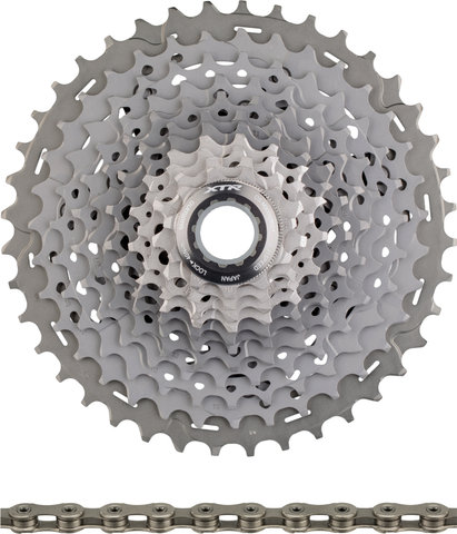 Shimano XTR Di2 1x11-fach Upgrade-Kit - grau/11 Zähne/Shimano MTB/11-40/ohne/ohne/ohne