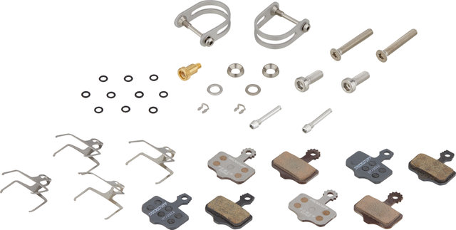 Trickstuff Set de Freins à Disque Piccola Carbon av+arr Postmount - argenté-argenté/Ensemble/gauche/droite (spécifique)