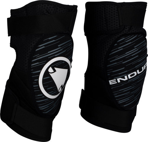 Endura SingleTrack II Knieschoner - black-white/M/L Endura SingleTrack II Knieschoner - black-white/M/L