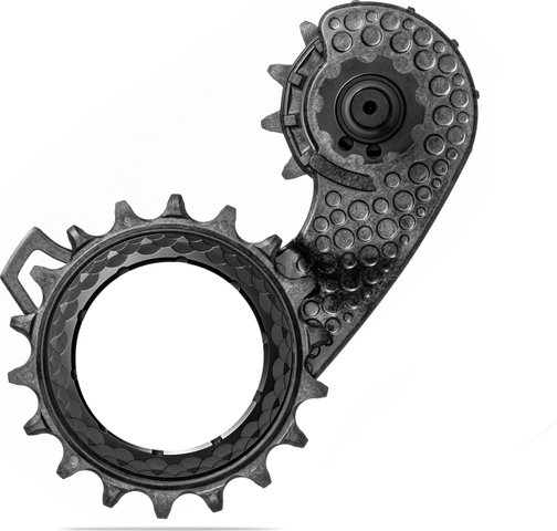 absoluteBLACK HOLLOWcage Carbon Ceramic OSPW pulley wheel system Shimano 9100/8000 - black | 12 teeth (guide pulley), 18 teeth (tension pulley)
