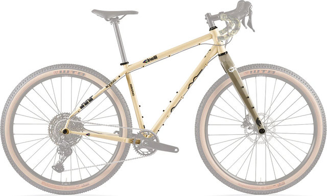 Cinelli Kit de cuadro Hobootleg Geo - desert mud | 1 1/8" - 1,5" tapered | 50 mm | M | 29"