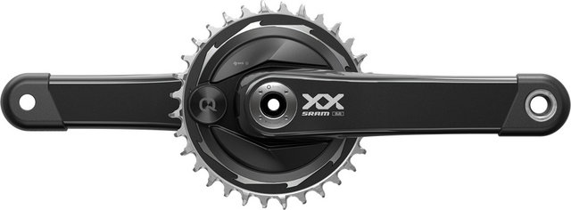 SRAM XX Eagle Transmission AXS DUB 1x12 Powermeter Carbon Kurbelgarnitur - black | 175,0 mm | 175,0 mm | 32