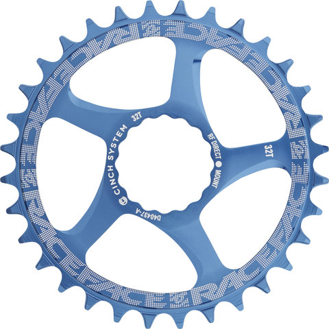 Race Face Narrow Wide Kettenblatt Cinch Direct Mount, 10-/11-/12-fach - blue/32 Zähne Race Face Narrow Wide Kettenblatt Cinch Direct Mount, 10-/11-/12-fach - blue/32 Zähne