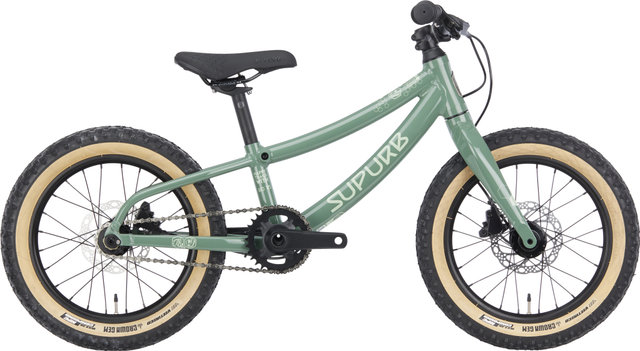 SUPURB BO16 16" Kinderfahrrad - gecko green/16"