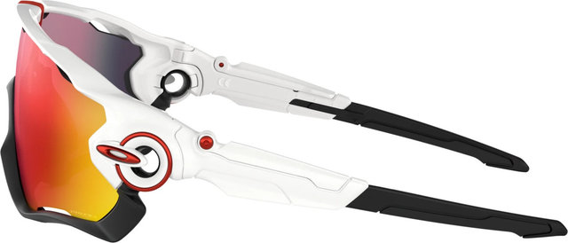 Oakley Jawbreaker Brille - polished white | prizm road