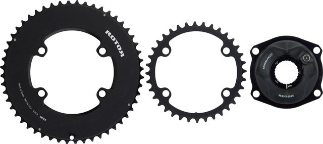 Rotor INspider ALDHU Aero Powermeter Crankset - black/170,0 mm