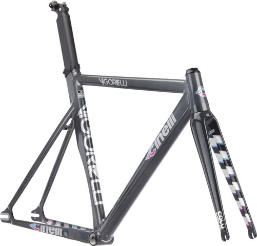 Cinelli Kit cadre Vigorelli Track - rainbow/1 1/8" - 1,5" tapered/S/Blocage Rapide 5 mm/45 