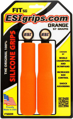 ESI Poignées de guidon en silicone FIT SG - orange | 130 mm