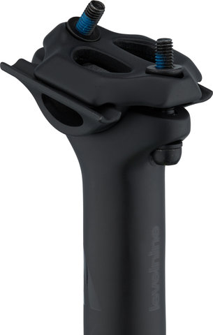 LEVELNINE Universal 400 mm Carbon Sattelstütze - black stealth/27,2 mm/400 mm/0 mm