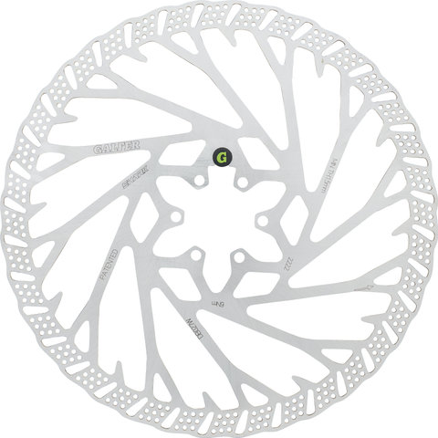 GALFER Disco de frenos Fixed Disc Shark 2 mm MTB 6 agujeros - silver/223 mm