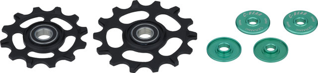 C-BEAR SRAM Eagle 12-speed Derailleur Pulleys - black/12 teeth (guide pulley), 14 teeth (tension pulley)