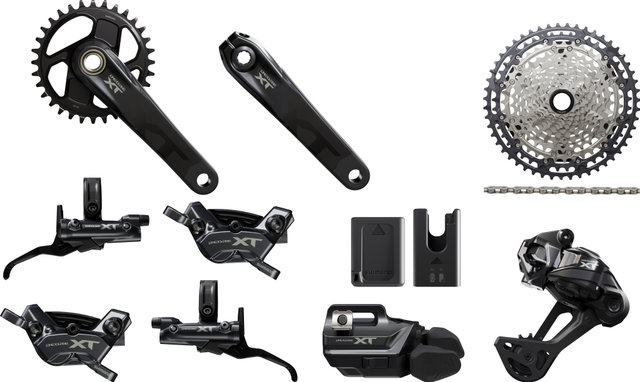Shimano Grupo Deore XT Di2 M8200 Enduro 1x12 - 165,0 mm/10-51/sin