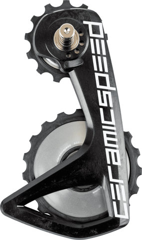 CeramicSpeed OSPW RS Alpha pulley wheel systems for Shimano R7150 Silver TEAM logo - team edition-silver | 13 teeth (guide pulley), 19 teeth (tension pulley)