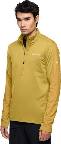 VAUDE Suéter de fleece para hombres Mens Livigno Halfzip II - hay/S