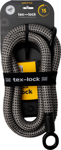 tex-lock Eyelet chain lock + D-lock shackle lock - electric grey