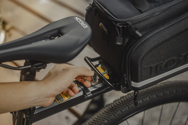 Topeak Plaque adaptatrice TrunkLock avec serrure pour MTX 2.0 - noir