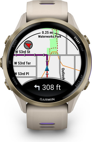 Garmin Forerunner 970 Smartwatch - gray-softgold-gray-transparent