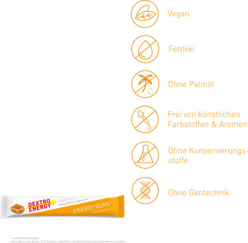 Dextro Energy Energy Gums - 15 Stück - orange | orange