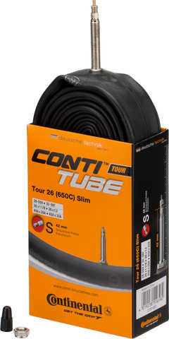 Continental Cámara de aire Tour 26 Slim - universal/Válvula Presta (SV)/28-559 a 32-597/26x1 1/8-1.3 (Presta 42 mm)/42 