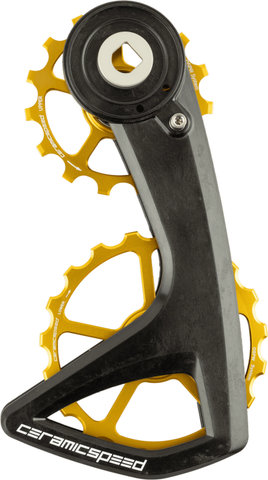 CeramicSpeed OSPW RS 5-Spoke for SRAM RedD1/E1+ForceD1 v2 Gold pulley wheel system - gold | 14 teeth (guide pulley), 20 teeth (tension pulley)