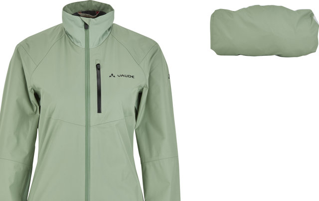 VAUDE Women's Kuro Rain Jacket - willow green/36/XS