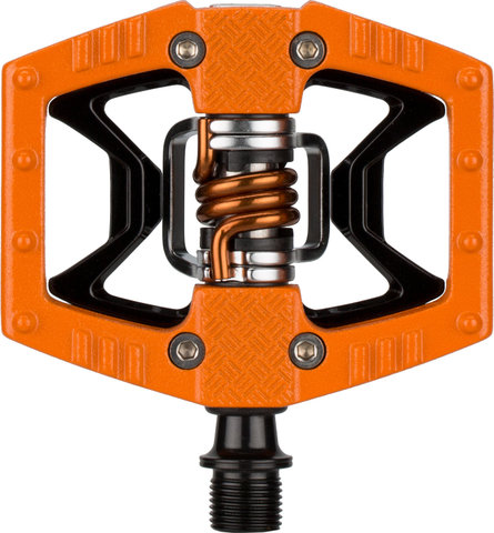 crankbrothers Pedales de clip/plataforma Double Shot 2 - orange-black