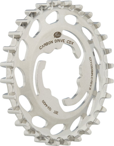 Gates CDX 3-Cam SureFit Shimano Di2 Rear Belt Drive Sprocket - silver/28 