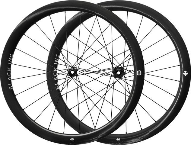 Black Inc Juego de ruedas gravel Forty Six Carbon Disc Center Lock 28" - silver | Non Boost | 100 mm | SRAM XDR | 28" | 142 mm