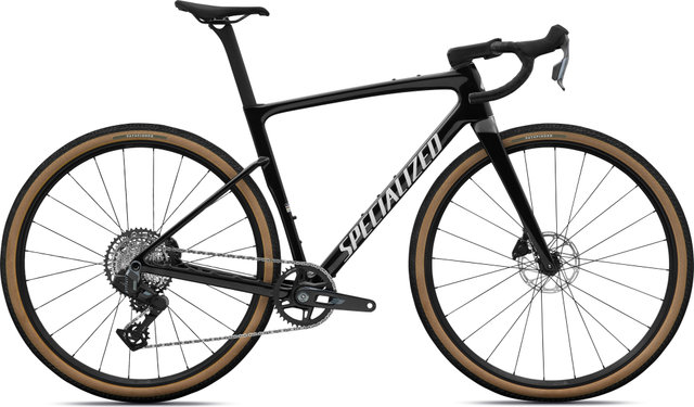 Specialized Vélo de gravel Crux 5 Comp carbone 28" - obsidian metallic-dune white | XL | 28" | 51 mm | 172,5 mm