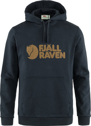 Fjällräven Logo Hoodie Pullover - dark navy | L