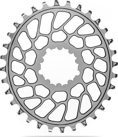 absoluteBLACK Oval Kettenblatt für SRAM Direct Mount 0 mm Offset - titanium | 30 Z | 30