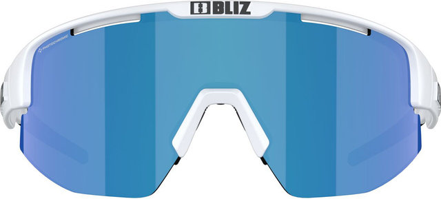 Bliz Gafas deportivas Matrix Nano Optics Photochromic - matte white/photochromic brown-blue
