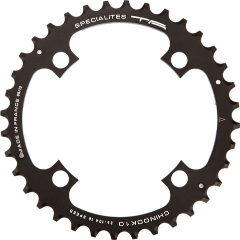 TA Kettenblatt Chinook11, 4-Arm, Mitte, 104 mm Lochkreis - schwarz/36 Z